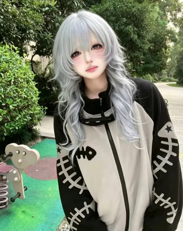 Japanese Kawaii Fish Bone Long Sleeve Detachable Hood Women Zipper Y2k Aesthetic Streetwear Hoodies Harajuku Zipper Sweatshirt