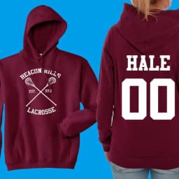 Teen Wolf Hoodie Beacon Hills Lacrosse Hoodie Stilinski 24 Retro Teen Wolf Hooded Sweatshirt Lahey McCall Hale Teen Wolf Hoodies