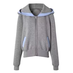 Fashion Color Blocked Hooded Sweatshirt for Women Autumn Loose Fit Zip-up Hoodie Female Casual Long Sleeve Sport Outerwear