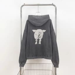 Oversized Hoodies for Women and Men Ins Trendy Zip Up Cardigan Hooded Coats Patchwork Printed Hooded Sweatshirts Jackets Autumn