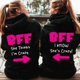 Best Friend Matching Hoodies for Bestie Funny Bestie Trip Hoodie Trendy Girls Vacation Hoodie BFF Zipper Hoodie Besties Outfits