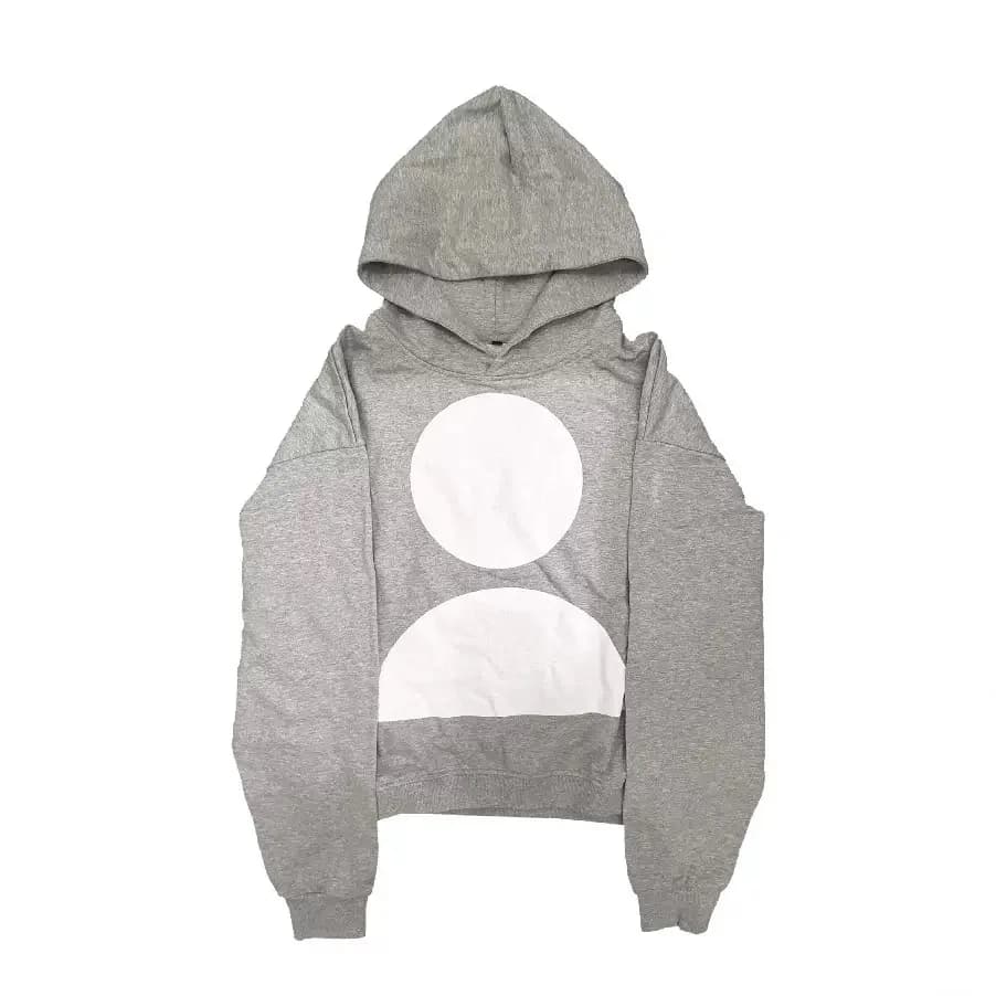 American retro y2k unique dark fashion printed street long-sleeved pullover hoodie, trendy and versatile simple top sweatshirt