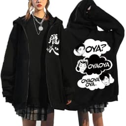 Japanese Anime Haikyuu Graphic Zip Up Hoodies Manga Y2k Gothic Zippper Jackets Sweatshirts Karasuno Fly High Harajuku Streetwear