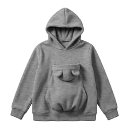 Pet Pouch Hoodies Women Oversize Sweatshirt With Hooded Kangaroo Pocket Funny Solid Color Loose Long Sleeve Pullover For Dog Cat