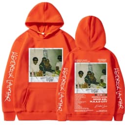 Hip Hop Men Women's Hoodie Rapper Kendrick Lamar Good Kid Album Graphic Printed Hooded Sweatshirts Fashion Pocket Streetwear