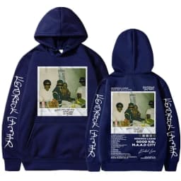 Hip Hop Men Women's Hoodie Rapper Kendrick Lamar Good Kid Album Graphic Printed Hooded Sweatshirts Fashion Pocket Streetwear