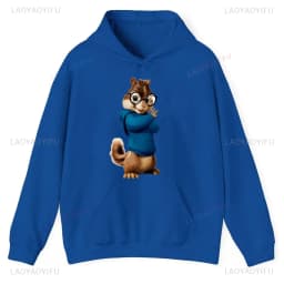 Alvin and The Chipmunks: The Squeakquel's Pullover Woman Manfashion Drop Shoulder Sweatshirt Is Available for Best Friend Hoodie