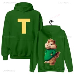 Alvin and The Chipmunks: The Squeakquel's Pullover Woman Manfashion Drop Shoulder Sweatshirt Is Available for Best Friend Hoodie
