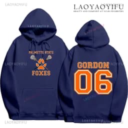 The Foxhole Court Palmetto State Foxes Men's Hoodie Foxhole Field Palmetto State Fox Cosplay Wild Animal Long-sleeved Sweatshirt