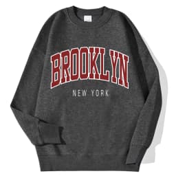 Brooklyn New Work Printed Hoodies Women Cotton Colorful Clothes Basic Trend Hooded Tops Be Durable Harajuku Hoodie Womens