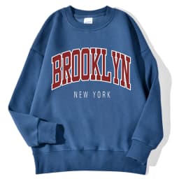 Brooklyn New Work Printed Hoodies Women Cotton Colorful Clothes Basic Trend Hooded Tops Be Durable Harajuku Hoodie Womens