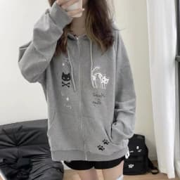 New Fashion Popular Early Autumn All Match Clothing Sweet Cute Print Harajuku Y2k Aesthetic Lazy Loose Coats Streetwear Jackets