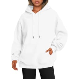 Women's Oversized Drop Shoulder Streetwear Hoodie Long Sleeve Solid Color Loose Fit Casual Mid Long Ribbed Basic Sweatshirt