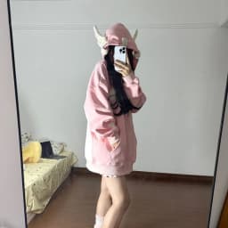 Japanese Dopamine Cute Star Printed Angel Wings Women's Hoodie Autumn American Trendy Street Style Spicy Girl Creative Coat