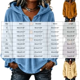 Women Hooded Sweatshirt V Neck Buttons Drawstring Long Sleeve With Pockets Hoodies Loose Pleated Curved Hem Autumn Sweatshirts