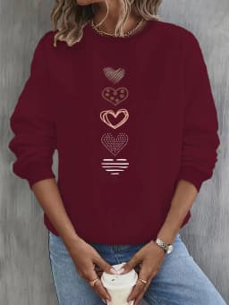 Paris Women's Autumn Winter Fashion Casual Sports Loose Los Angeles Print Fleece Warm Long Sleeved Pocket Hooded Sweatshirt