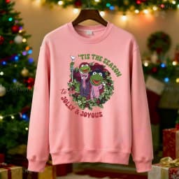 Tis The Season To Be Jolly Muppet Show Christmas Carol Sweatshirt Funny Retro Christmas Gift Family Christmas Roupas Feminina