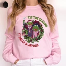 Tis The Season To Be Jolly Muppet Show Christmas Carol Sweatshirt Funny Retro Christmas Gift Family Christmas Roupas Feminina