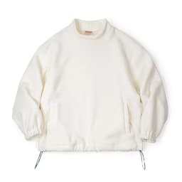 Maden Women’s Fleece Sweatshirt 370gsm Stand Collar Oversized Loose Pullover Unisex Thick Warm Autumn Winter Basic Sweatshirt