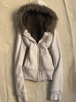 American Retro Gray Letter Embroidered Hooded Hoodie Women Y2k Casual Slim Fit Sweatshirt Autumn Winter Sweet Fashion Coat New