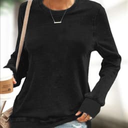 Printed Casual Loose Fit Hoodie with Round Neck Long Sleeve Medium Weight Pullover Regular Length Commuter Chic Women Sweatshirt
