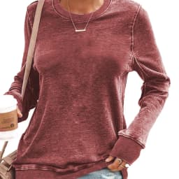 Printed Casual Loose Fit Hoodie with Round Neck Long Sleeve Medium Weight Pullover Regular Length Commuter Chic Women Sweatshirt