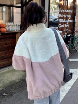 Lamb Fur Lined Thickened Sweatshirt Girl Autumn Winter Clothes Patchwork Embroidery Student Fluffy Cotton Jacket Cotton Coat