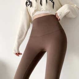 Women's Plus Velvet Thicken Leggings Autumn Winter Elastic Tight Warm Shark Pants Woman Korean High Waist Slimming Yoga Leggings