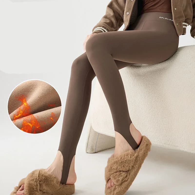 2026 New Women Step On Foot Leggings Autumn Winter Rabbit Fleece Thicken Warm Leggings Slim Yoga Fitness Sports Shark Leggings