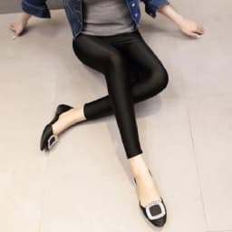 Women Leggings Black Luster Pants Wrap Leg Ice Silk Nylon Non Pilling Small Show Thin Beautiful Legs For Men Large Size L-4XL