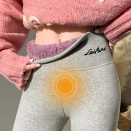 Plus Size High Waisted Fleece Lined Leggings Women Cloudlike Soft Thermal Pants Winter Thickened Warm Cotton Pants Wear Alone