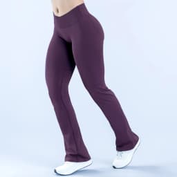 WAREBALL Vision Flares Women Gym Fashion Flared Pants Waist Cross Seamless Sports Leggings Fitness Wide-leg Trousers