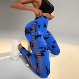 Sexy Hollow Black Seamless Leggings Women Fitness Leggings Gym Yoga Pants High Waist Yoga Pants Sports Female Clothing