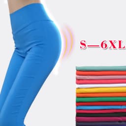Leggings For Women Summer High Waist Elastic Trousers Super Stretch Skinny Long Leggings Lady 5xl 6xl Pencil Pants