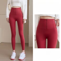 Spring New Zipper Corset Waist Shark Pants Women Slim Push Up Yoga Leggings Running Fitness Female Lady Tights Sexy Girl