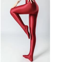 Summer Glossy Satin Leggings Sports Tights Women Pants High Waist Solid Color Slim Fit Casual Running Yoga Gym Leggings 2023
