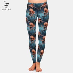 New High Waist Flower Printed Women's Leggings Sports Tight Pants High Quality High Elasticity Slim Fit Tight Pants