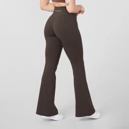 Women Bum Curve Flare Natural Lift Leggings Slim Yoga Pants High Waist Wide Leg Pants Bottoms Breathable Gym Casual Sports Pants