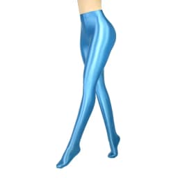 MJINM-High Waisted Spandex Tights for Women, Elastic Leggings, Pantyhose, Jeggings for Running, Wetlook, Oil Shiny, Glossy Pants