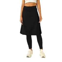 Fake Two-Piece Leggings Women's High Waist Double Layers Quick Drying Yoga Pants Sportwear Workout Gym Fitness Black Leggings