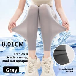 Ultra-Thin Ice-Silk Yoga Sports Women's Bottom Pants Summer Outdoor Wear Special Large Size Shark Pants High Waist Tummy Control