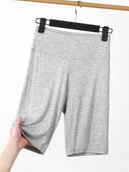 High-Waist Abdomen-Shaping Modal Women's Shorts Elastic Tight Fit Three-Quarter Length Sports Base Layer Pants Summer Anti-Light