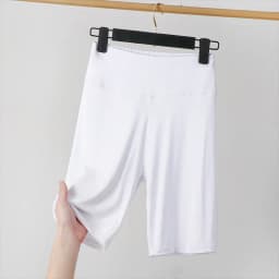High-Waist Abdomen-Shaping Modal Women's Shorts Elastic Tight Fit Three-Quarter Length Sports Base Layer Pants Summer Anti-Light