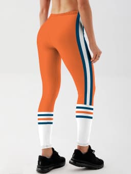 Fashion Women colorful Printed Leggings For Fitness High Waist stripe Legging Push Up Workout Women solid Printed Leggings