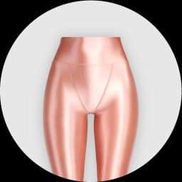 XClocKNYoung satin glossy V-crotch opaque pants shiny wet color tight Leggings high Yoga swimming glossy pants