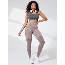 Women High Waist Sports Leggings Seamless Yoga Pants High Elastic Hip Liftting Workout Running Breathable Yoga Fitness Leggings