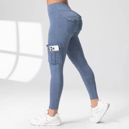 1PCS Work Pocket Women Leggings Elastic Butt Lifting Fitness Tights 2025 New Athletic Pants Fashion Streetwear
