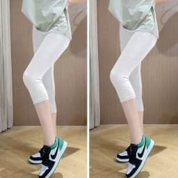 High Waist Modal Leggings Thin Nine-Tenths Inner-Outer Wear Summer Slimming Trousers Casual High Waist Tight Fit Pants