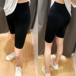 Summer Shark Skin Women's Leggings Thin High Waist Butt Lifting Abdomen Slimming Yoga Five-Quarter Pants Casual High Waist