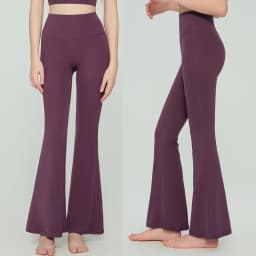 New Women's High Waist Flared Pants High Elasticity Tummy Control Hip Lifting Breathable Running Fitness Leisure Flared Pants